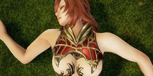 SC6 Ryona ???_ Hilde KOed (Arcane Knight armor)