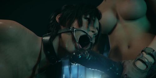 Lara Croft preggo up Monster FUTA screw - first time anal plug creampie - bdsm special~ ?
