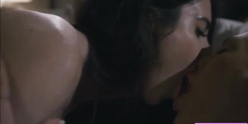 Busty brunette makes her angry girlfriends pussy squirt a lot (Adira Allure, Serena Blair)