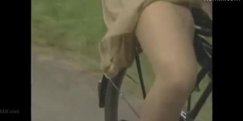 japanese milf wife - breast wet by rainy