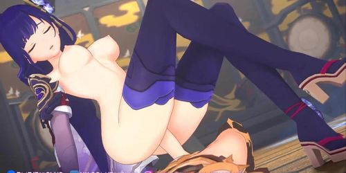 Raiden from Genshin Impact loves to ride a dick.