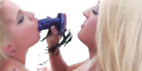 Leya Falcon and Jessica Nyx - lesbian - blonde - face sitting - lingerie - masturbation - mature - sixty-nine - PSP - Strap On f