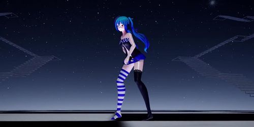 Miku dancing and getting gangbang