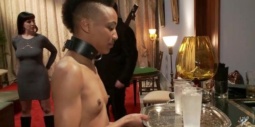 Ebony ass toyed and fucked at party (Juliette March, Niki Dominick, Nikki Darling, Nyrobi Knight, Nyrobi Knights)
