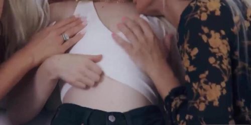 Busty milf and wife lick her secretary (London River, Rachael Cavalli)