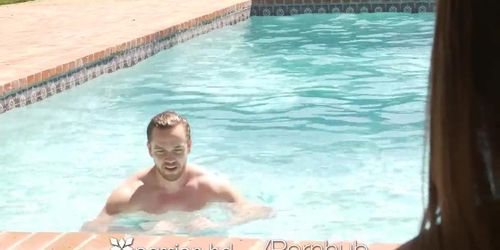 PASSION-HD Gorgeous Lifeguard Fucked By The Pool (Audrey Hemmingway, Audrey Hempburne, Kyle Mason)