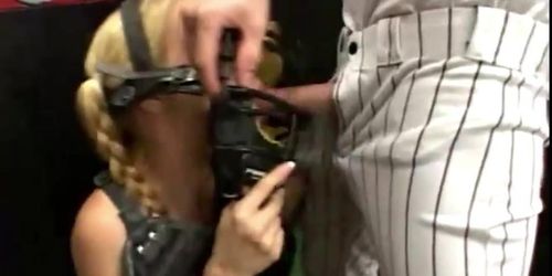 funny baseball catchers (Alexandra Quinn, Alexandria Quinn, Monique Alexander, Regan Reese)