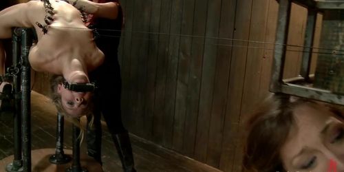 Back arched bound lesbian sub whipped (Chasity Lynne, Chastity Lynn, Claire Adams, Mz Berlin)
