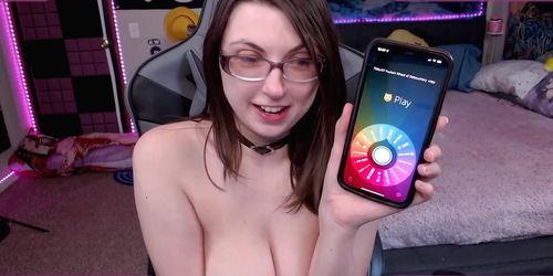 big titty nerdy camgirl fingers upclose