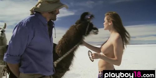 Big boobed glamorous babes riding on sand yachts and posing in the desert (Ashley Hobbs, Dani Mathers, Jaime Edmondson, Jaime Faith Edmondson, Lauren Elise)