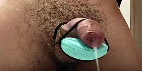 tied cock cumshot