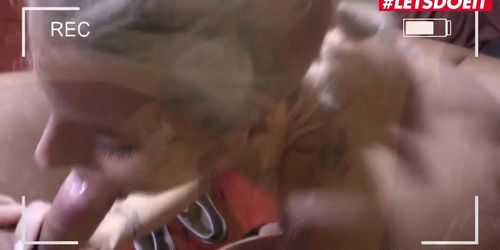 Letsdoeit - Horny German Blonde Rides Step-Daddy'S Dick On Tape