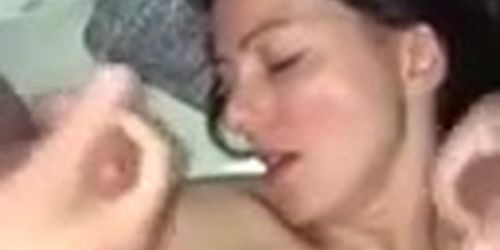 Cum in the face of my wife