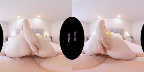 VRALLURE Busty redhead Lauren Phillips stuffs her ass with toys in virtual reality