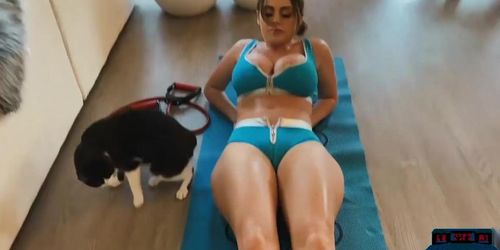 Enormous Tits British Milf Sophie Dee Works Out And Plays At Home - Dee Dee (Dawn Knudsen, Dorian Dennis)
