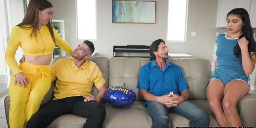 4some with Hot Sexy Stepdughters Kourtney and Penelope (Billy Boston, Kourtney Rae, Penelope Woods, Tommy Gunn)