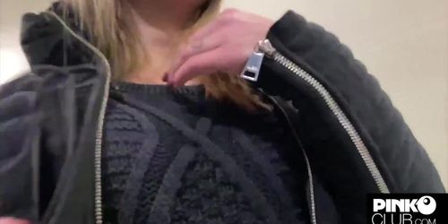 Martina Smerladi gets fucked in the dressing room by Freddy Gong's big black dick (Martina Smeraldi)