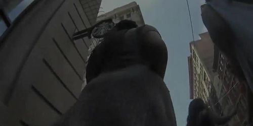 Red heels and a big butt upskirt