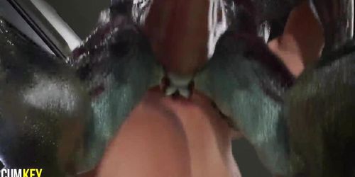Bitch With Big Boobs Was Fucked By Lizard Man | 3D Porn Hentai | Fallen Doll