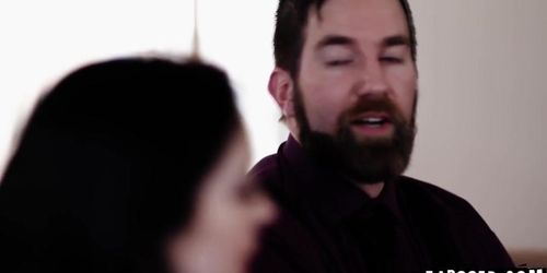 Anna is lucky to have Jayden and his stepdad Chris in one fuck (Anna De, Anna de, Chris Epic)
