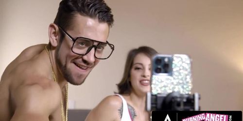 Burning Angel - Two Influencers Fuck Rough On Camera And Maddy May Gets Her Pussy Pounded