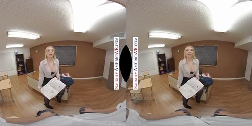 Naughty America - Busty professor Ivy LeBelle demonstrates her sex education to you!!!