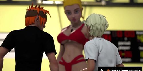 HENTAI SEX UNIVERSITY - Hentai Student Eats Out His Teacher's Perfect Pussy Until She Orgasms!