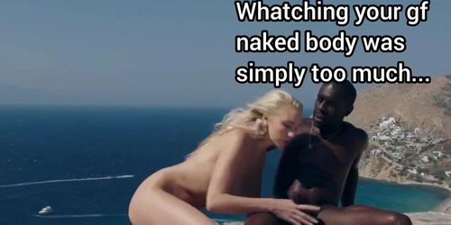 The_caption_maker8 - Caption Kendra Sunderland goes black at the naturist resort-cheating