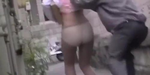 Busty little girl making loud noises while getting tricked by sharking dude (Amanda Logue, Sunny Day)