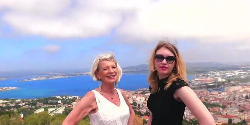 Eva Delage and Lyna Jade (Edited) lesbian - blonde - interview - lingerie - masturbation - mature - sixty-nine - JacquieEtMich*l