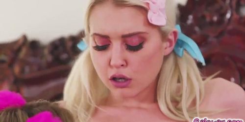 Jane Wilde goes on top of Chloe Cherry and goes on a Lesbian pussy tribbing! (Chloe Couture, Giovanna Morgan, Mary Jane Wilde)