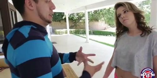 Horny hot blonde teen Summer Lace gets banged rough and creampied after on a hot afternoon