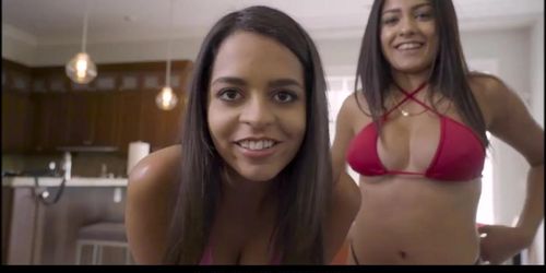 Teen Latina Stepsis Wants To Watch Stepbrother Fuck Her Hot Best Friend (Serena Santos, Vienna Black)