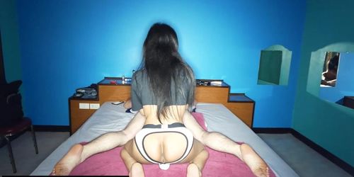 LADYBOYGOLD - Big cock Asian ladyboy Deedee massage included fucking customers asshole