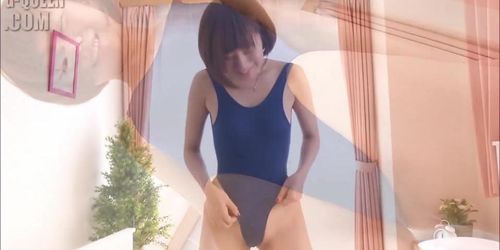 Cute japanese Shaved Girl Aki