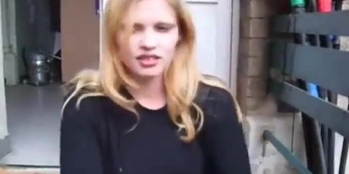 Top model Lara Stone smoking