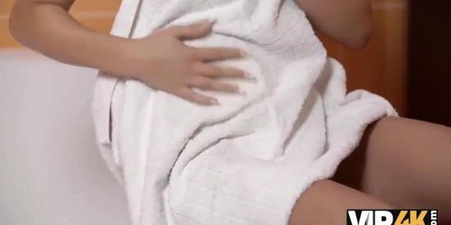 Vip4K. Old Man Wakes Up When Naughty Girlfriend Anne Rose Takes A Sit On His Face