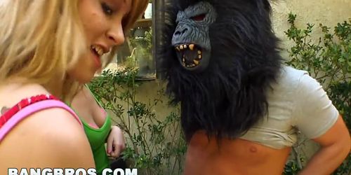 BANGBROS - Rebecca Blue, Tara Lynn Foxx and Katie Summers Monkey Around (bbw7798)
