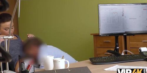 VIP4K. The girl needs money for the bike, so why does she satisfy the loan manager?