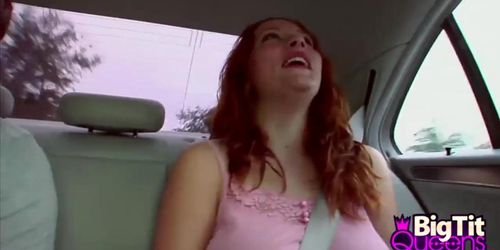 Redhead Rebecca Exposing Her Sweet Big Boobs (Levi Cash, Rebecca Lane, Sandy Milz)