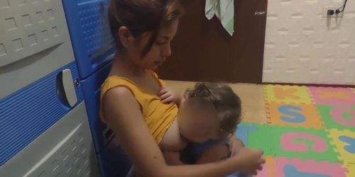 Skinny Big Tits Lactation - Slim Body Young Filipina Mom With Nice Big Boobs Breastfeeding Her Baby (Big  Tits) - Tnaflix.com
