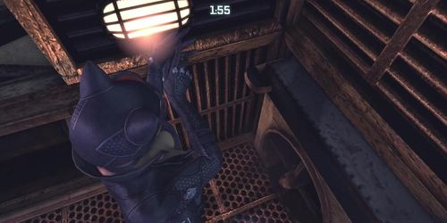 Catwoman cleavage