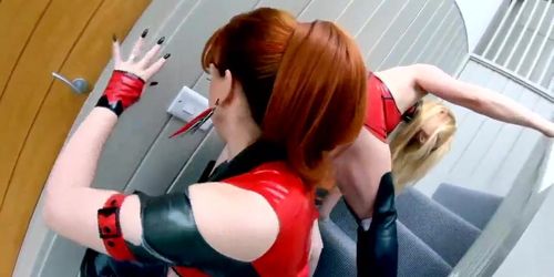 Red XXX and Lucy have fun in their latex outfits (Beauty Dior, Between Them, Lucy Gresty, Sweet Paige)