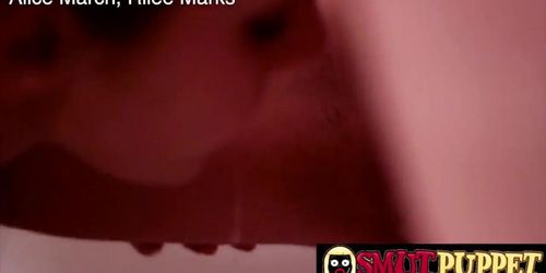 Smut Puppet - Lesbians Licking and Fingering Compilation 4 (Alice March, Katerine Moss, Nicole Ferrera, Rilee Marks)