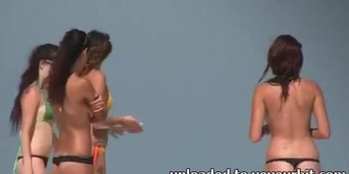 topless beach girls - candid ass