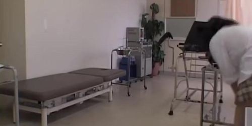 Pussy fingering for cute Japanese during her Gyno exam