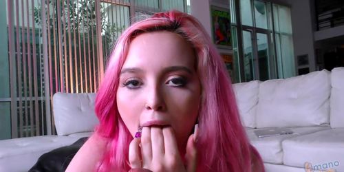 Hot Girl Beats Off Step-Bro So He'Ll Lie & She Can Go Get Laid - Step Sister Even Slides It In!