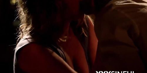 Passionate dick sucking turns into pounding with creampie (Blue Angel)