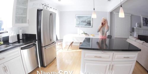 NANNYSPY Hot blonde webcam girl fucks her employer (Elsa Jean, Logan Pierce)