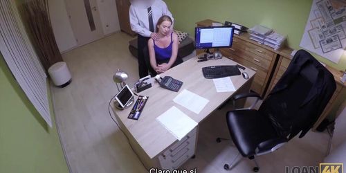 LOAN4K. Naive Nata Lee Arrives At The Loan Agency And Owns Like A Whore (Sara Perfecto)
